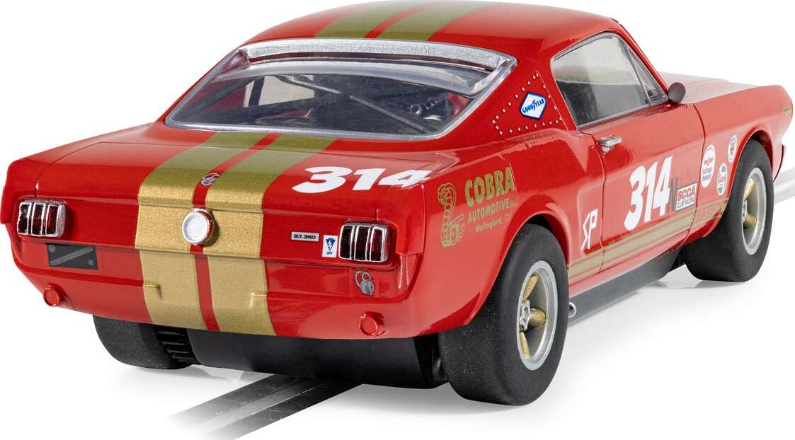 Scalextric C4658 - Shelby Gt350H Bil - Red And Gold - 1 32