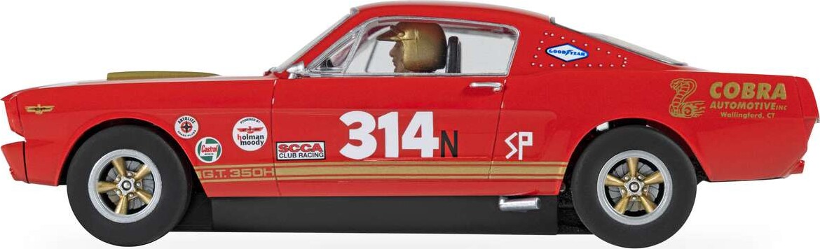 Scalextric C4658 - Shelby Gt350H Bil - Red And Gold - 1 32