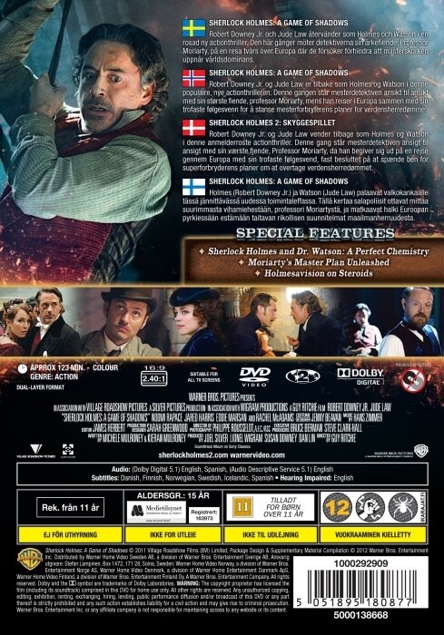 Sherlock Holmes 2 - A Game Of Shadows Skyggespillet