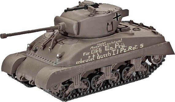 Revell - Sherman M4A1 Tank Byggesæt - 1 72 - Level 4 - 03290