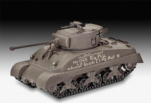 Revell - Sherman M4A1 Tank Byggesæt - 1 72 - Level 4 - 03290