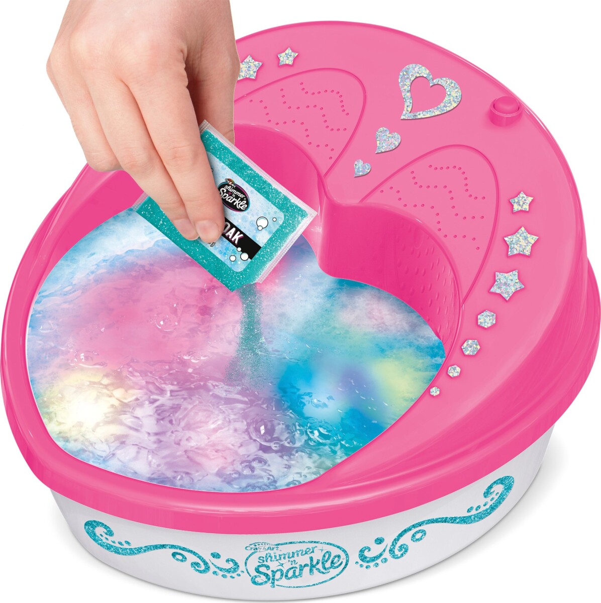 Shimmer N Sparkle - Super Spa Salon Sæt Til Børn 5 In 1 Light Up
