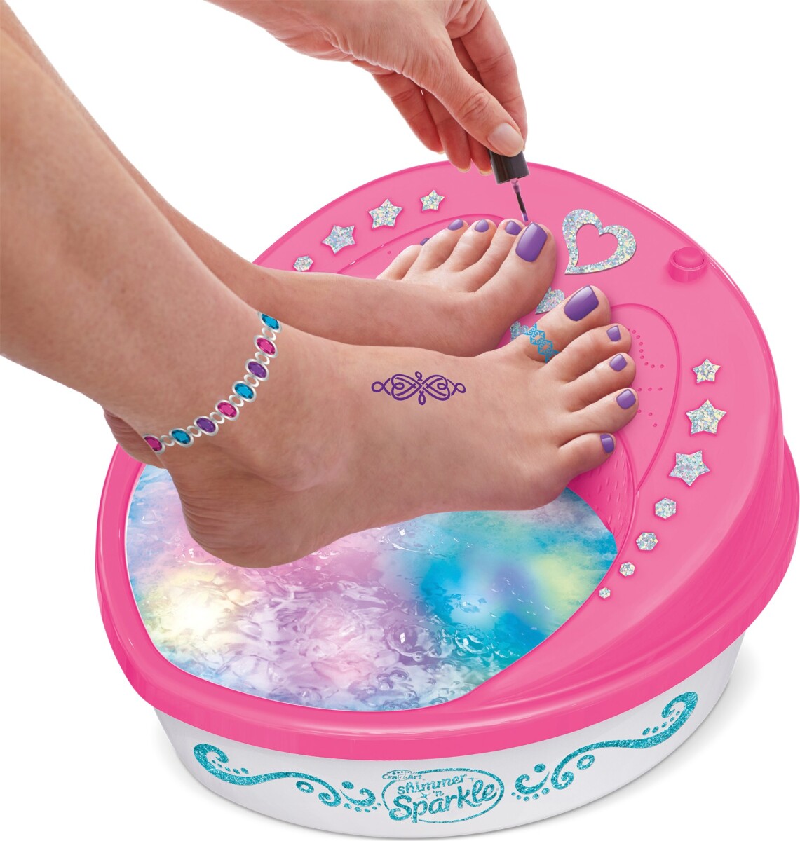 Shimmer N Sparkle - Super Spa Salon Sæt Til Børn 5 In 1 Light Up