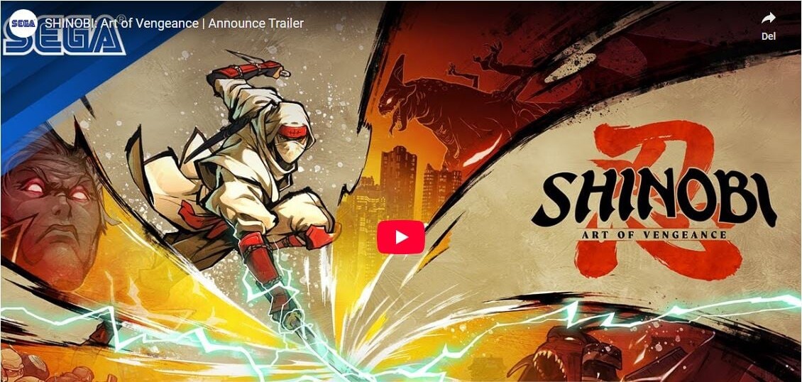 Shinobi Art Of Vengeance Code In A Box