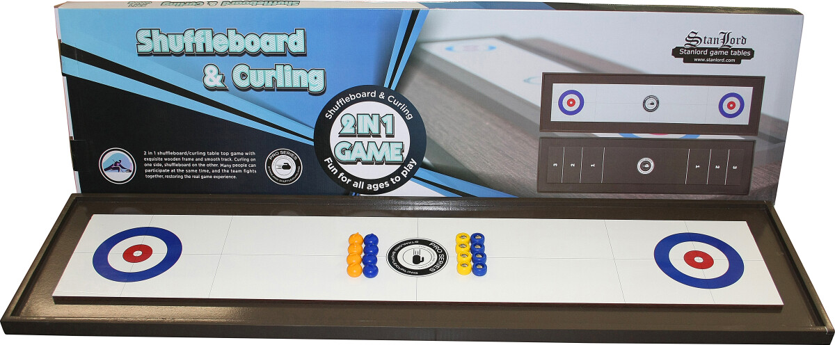 2-I-1 Curling Bordspil Og Shuffleboard