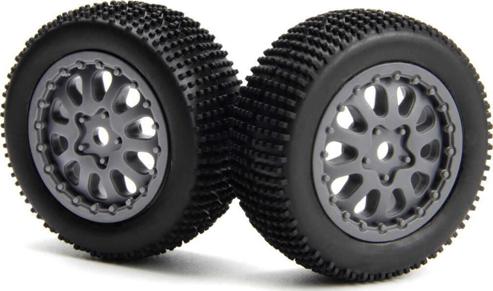 Sidepin Sc Wheeltyre Set Greyfrontrear - Mv151533 - Maverick Rc