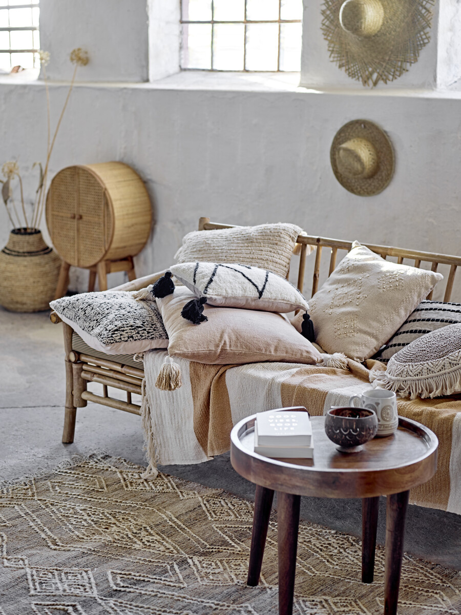 Bloomingville - Siff Pude - Natur - Bomuld - 45X45 Cm