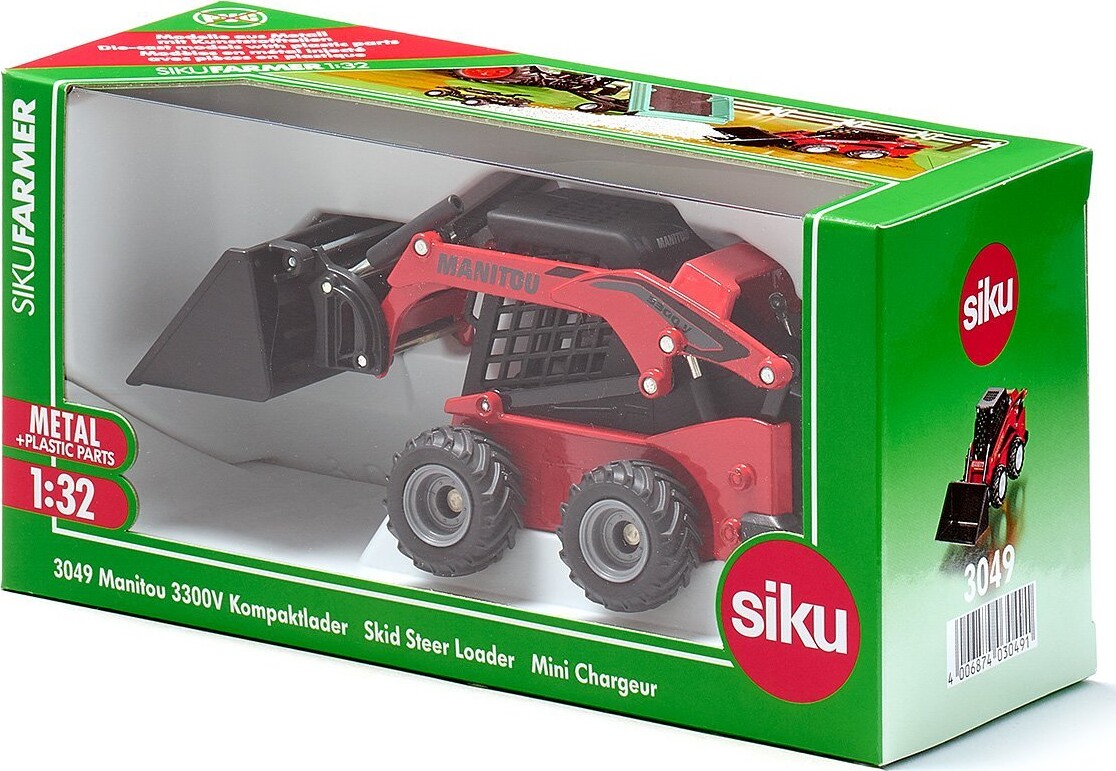 Siku - Manitou 3300V Skridstyret Minilæsser Legetøj - 1 32 - 3049