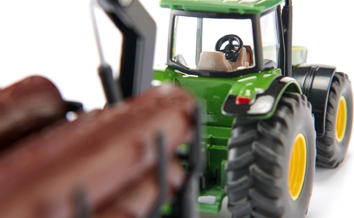 Siku - John Deere Traktor Med Skovvogn Legetøj - 1 50 - 1954