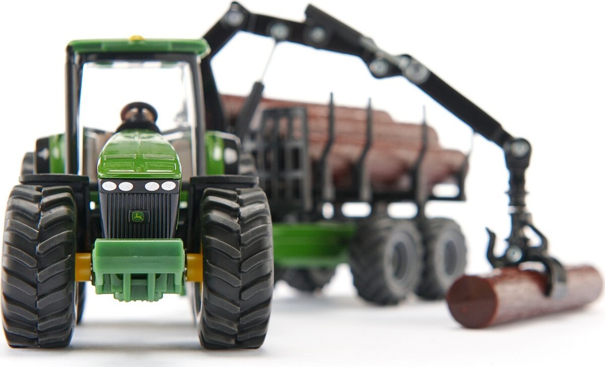 Siku - John Deere Traktor Med Skovvogn Legetøj - 1 50 - 1954