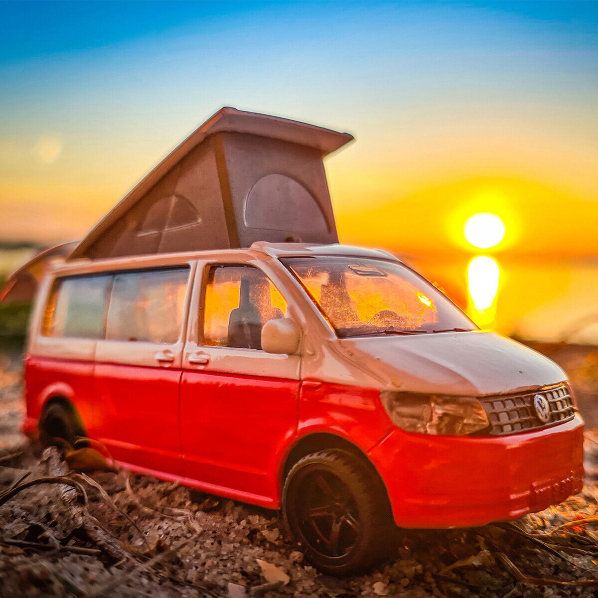 Siku 1922 - Vw T6 California Autocamper Legetøj - 1 50