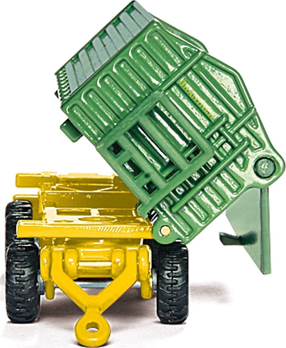 Siku - John Deere Traktor Med Frontlæsser Og Trailer - 1 87 - 1843