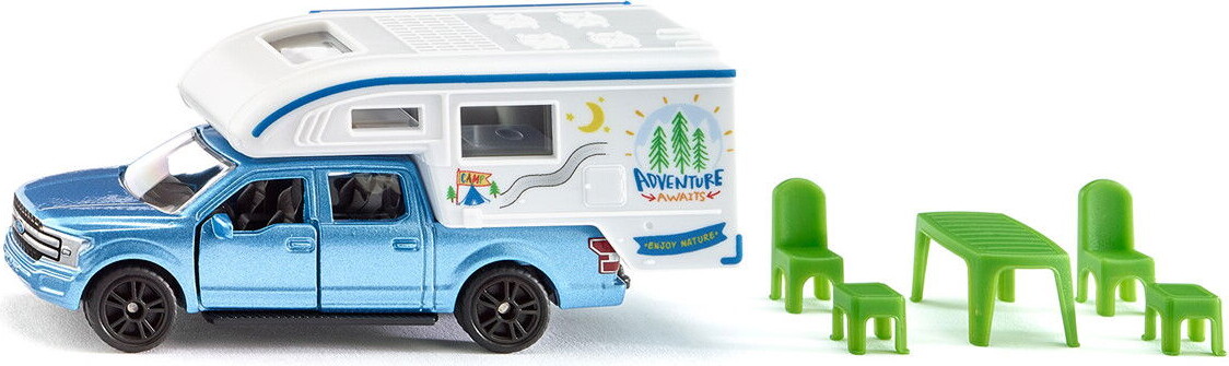 Siku 1693 - Ford F150 Pick-Up Camper Legetøjsbil - 1 50