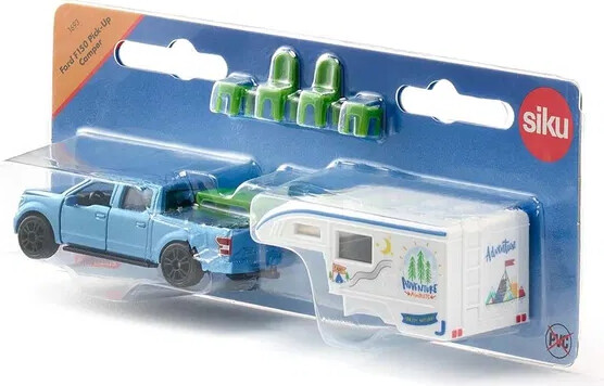Siku 1693 - Ford F150 Pick-Up Camper Legetøjsbil - 1 50