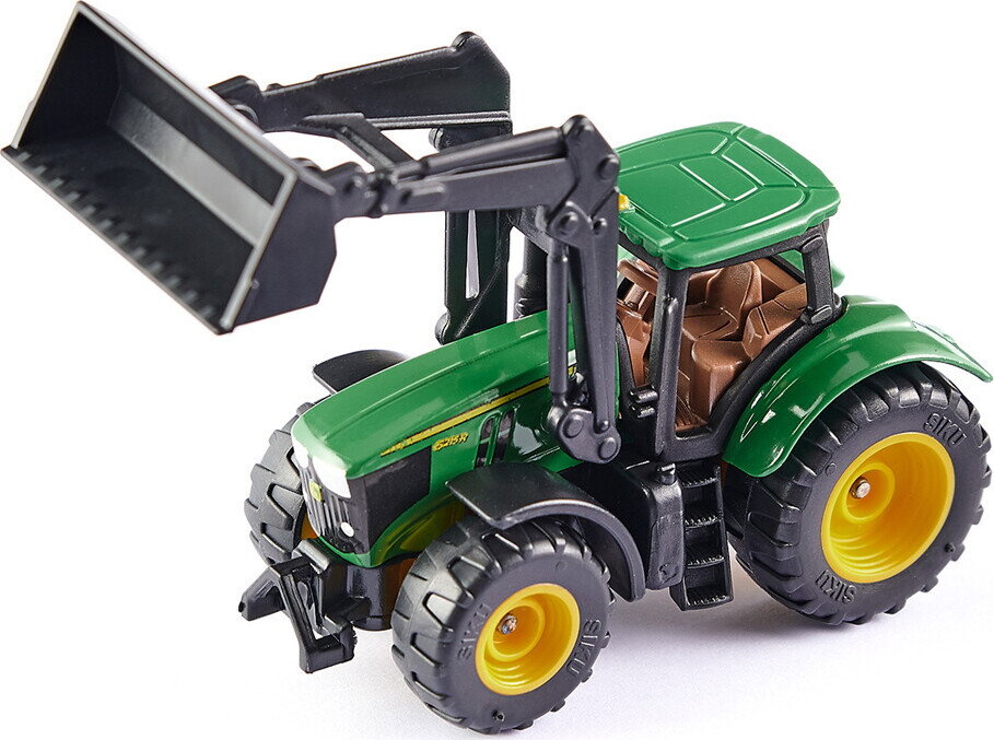 Siku 1395 - John Deere 6215R Legetøjstraktor Med Frontlæsser - 1 87