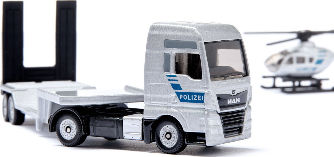 Siku - Man Truck Med Politihelikopter