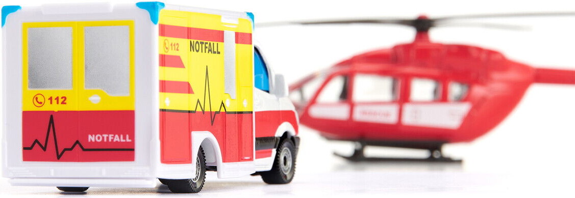 Siku - Mercedes-Benz Redningsvogn Helikopter