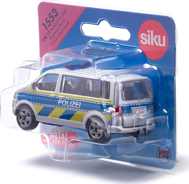 Siku 1553 - Vw T5 Highway Patrol Politibil Legetøj - 1 87