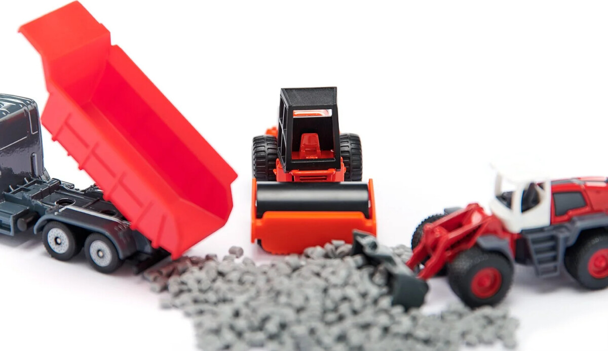 Siku - Maskiner Til Vejarbejde Legetøj Gavesæt - 4 Dele - 6329