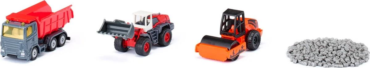 Siku - Maskiner Til Vejarbejde Legetøj Gavesæt - 4 Dele - 6329