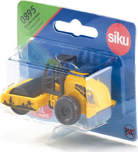 Siku 0895 - Vibrationstromle Legetøj - Compactor - 1 87