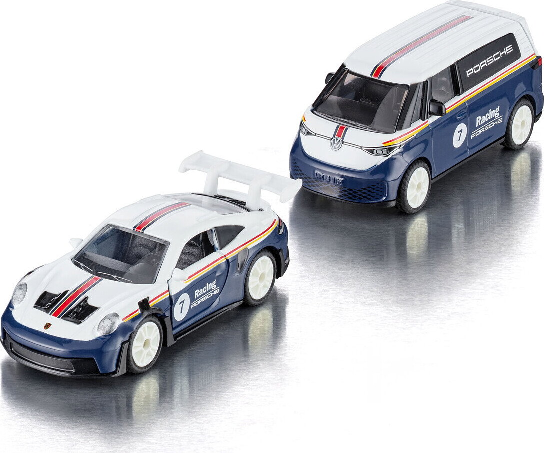 Siku - Vw Id Buzz Med Porsche 911 Gt3 Rs