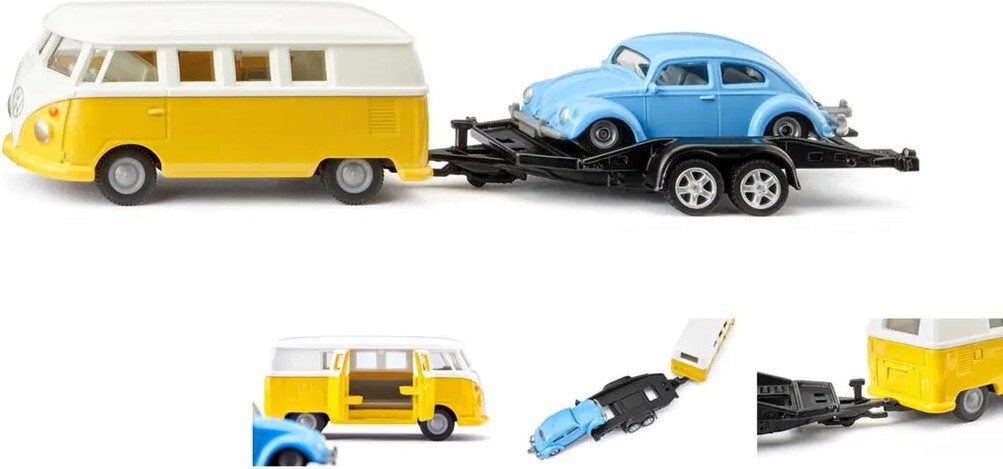 Siku 2567 - Vw T1 Legetøjsbil Med Trailer Vw Beetle - 1 50