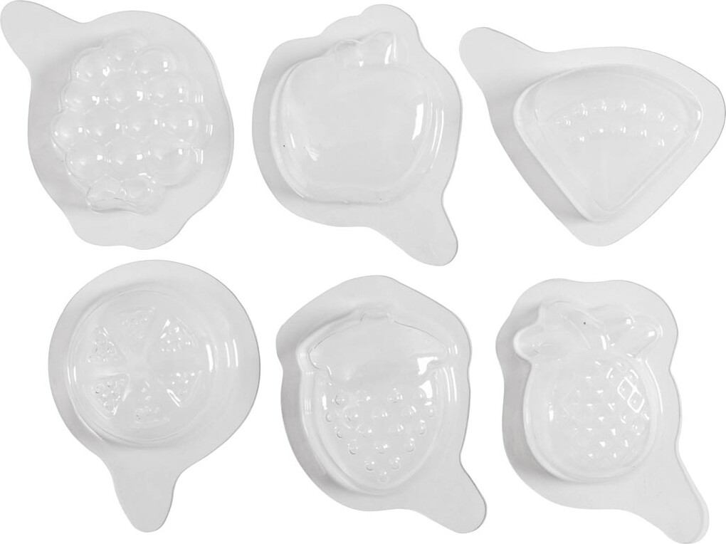 Silikoneform - Frugt - H 1 8 Cm - L 4 5-6 Cm - 6Stk