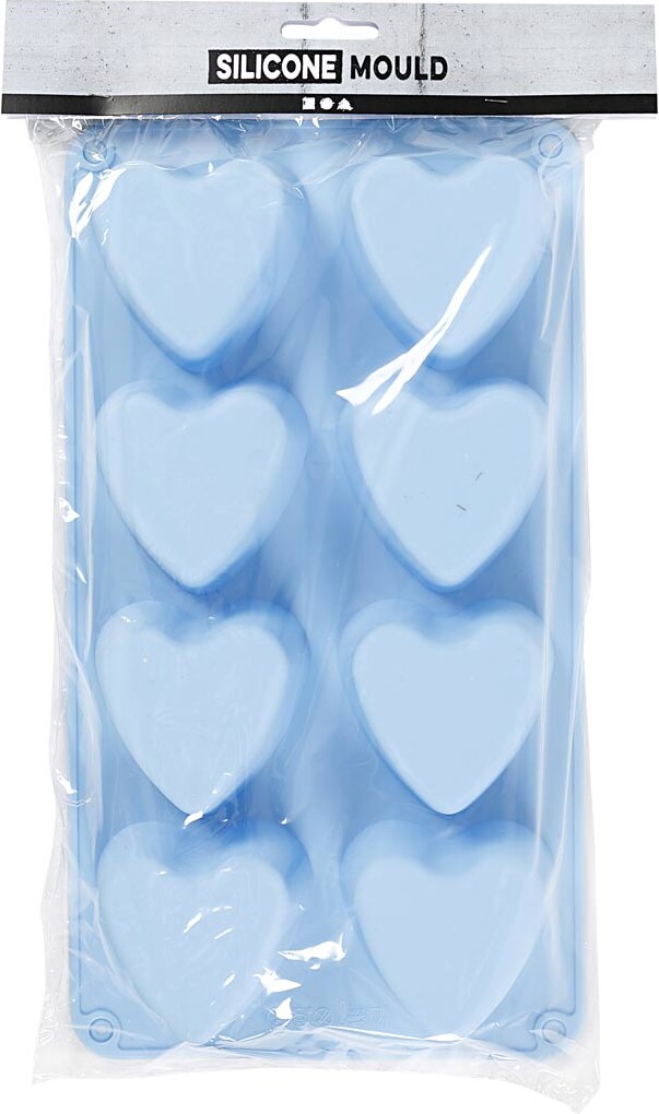 Silikoneform Til Beton Gips Sæbe Mm - Hjerter