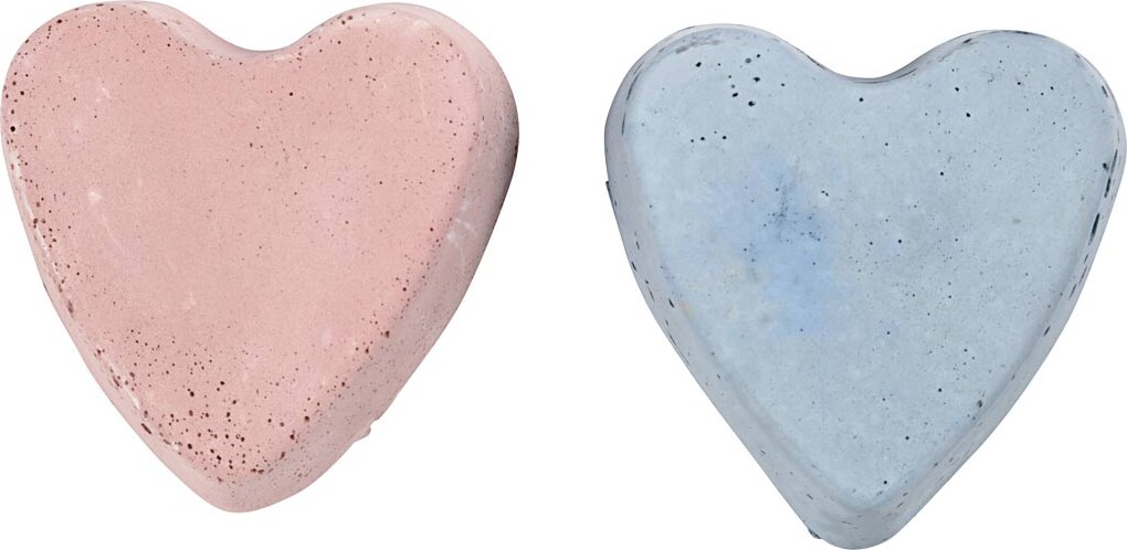 Silikoneform Til Beton Gips Sæbe Mm - Hjerter