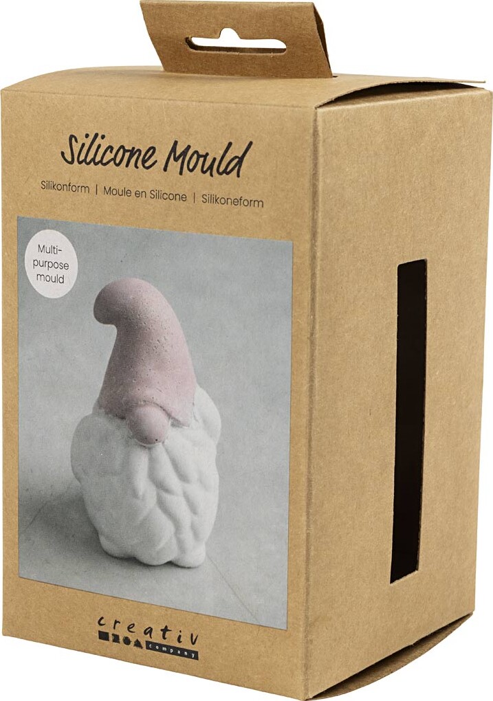 Silikoneform - Julemand - H 10 Cm - B 6 5 Cm - Mat Transparent - 1 Stk