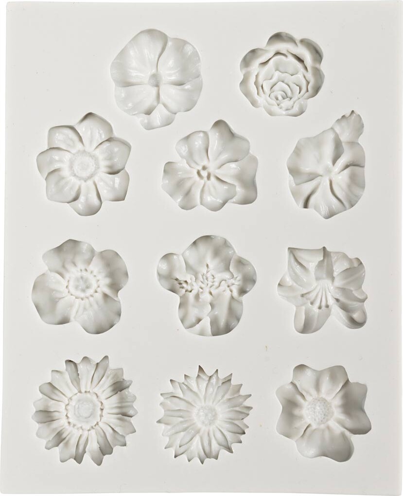 Silikoneform - Marguerit - H 0 5 Cm - L 2-2 5 Cm - 1 Stk