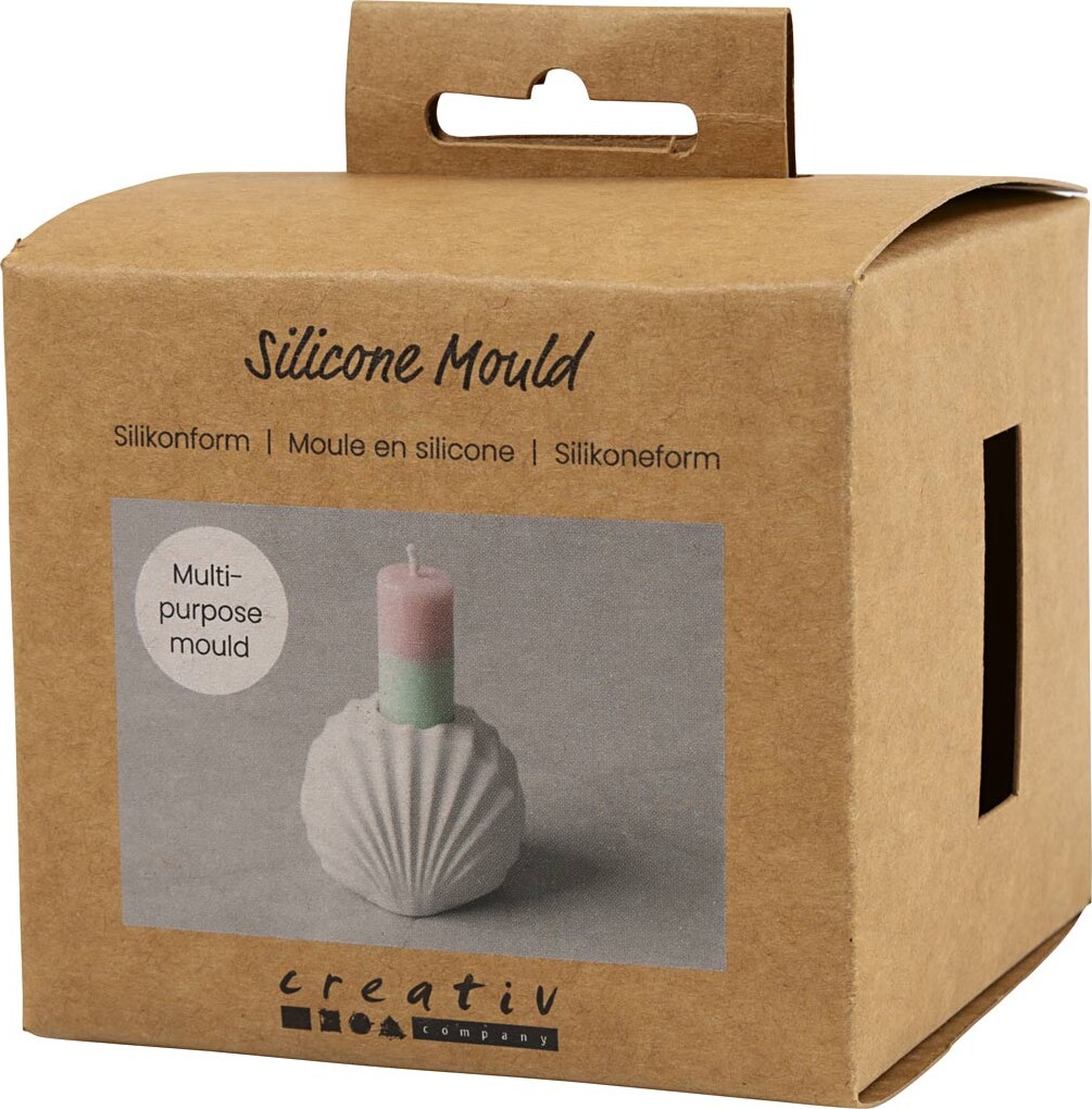 Silikoneform - Muslingelysestage - H 5 5 Cm - L 6 8 Cm - 1 Stk
