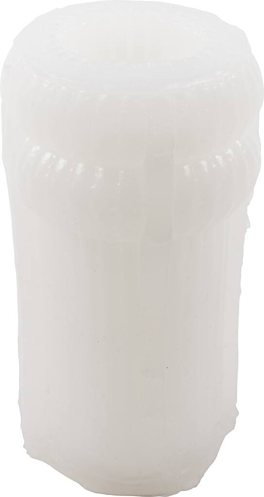 Silikoneform Til Lys Og Andet - Rillet Cylinder Med Buer