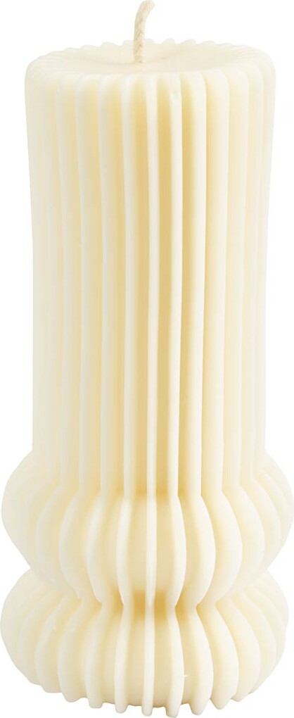 Silikoneform Til Lys Og Andet - Rillet Cylinder Med Buer