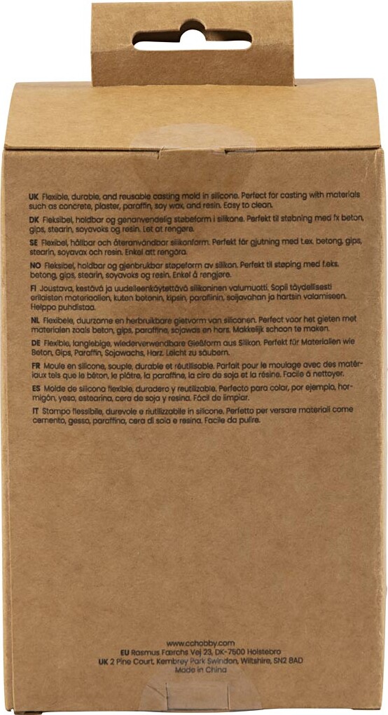 Silikoneform Til Lys Og Andet - Rillet Cylinder Med Buer