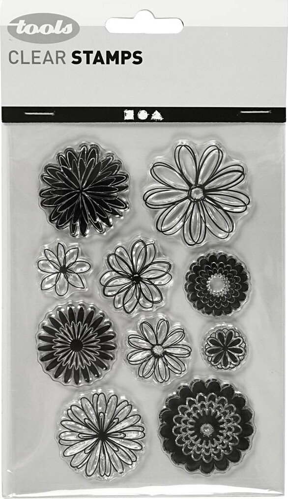 Silikone Stempler - Blomster - 11X15 5 Cm