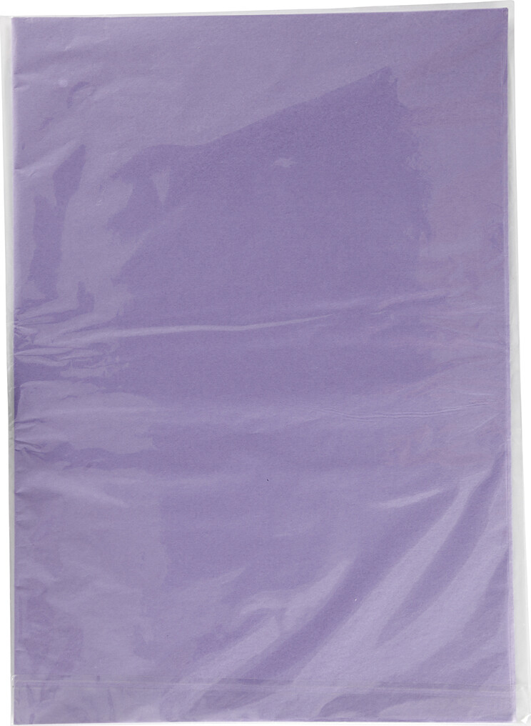 Silkepapir - 50X70 Cm - 14 G - Lys Lilla - 25 Ark