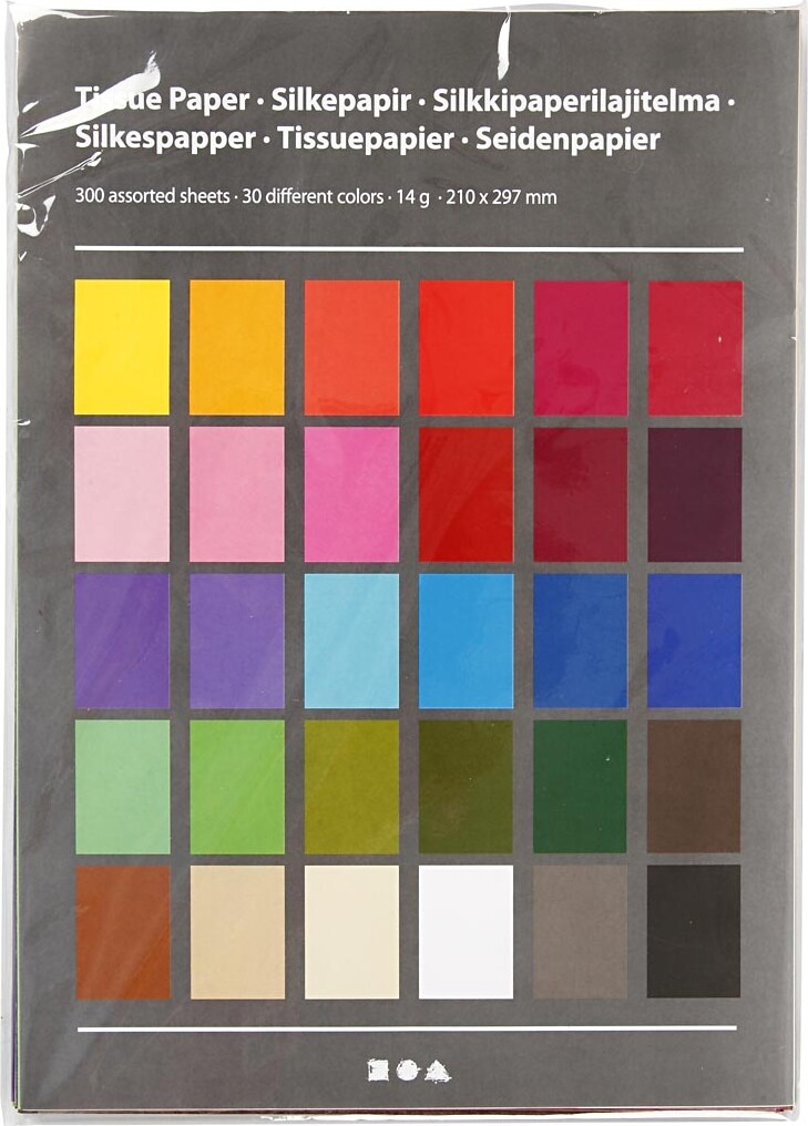 Silkepapir - A4 - 210X297 Mm - 14 G - 30X10 Ark