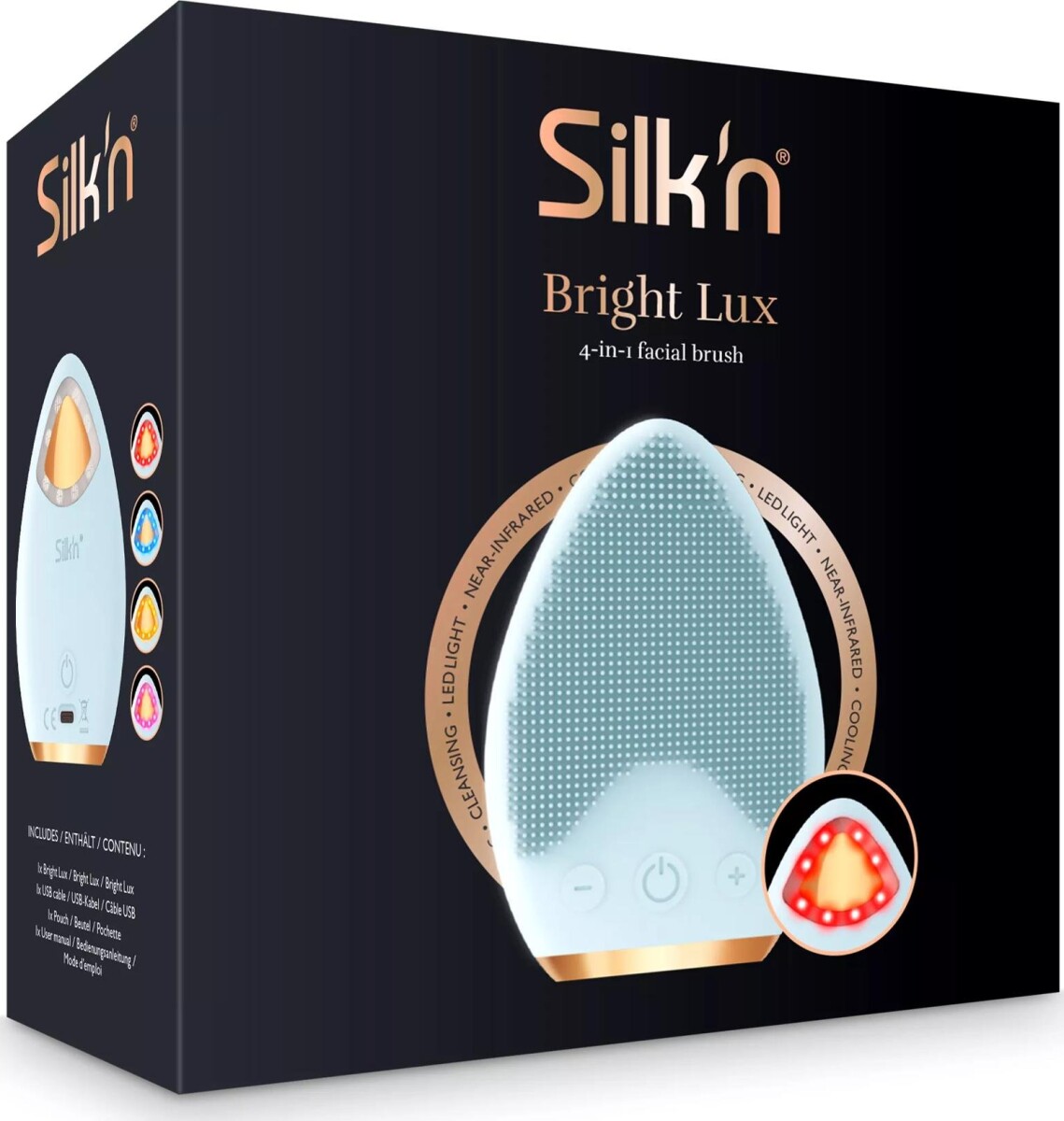 Silk N - Bright Lux Ansigtsbørste Fbx1Pe1B001