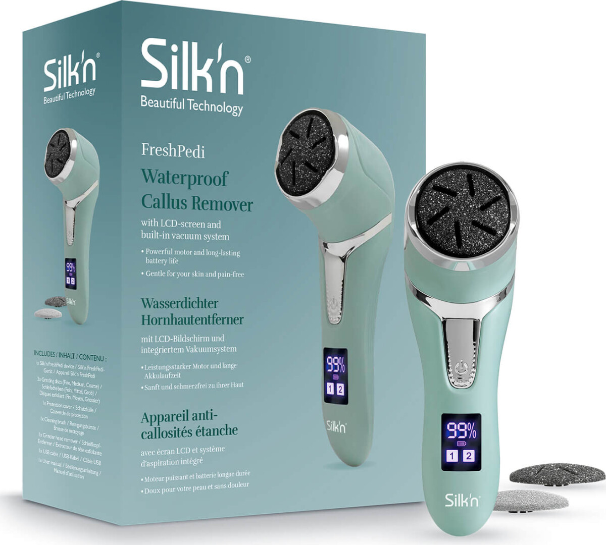 Silk N - Freshpedi Elektrisk Fodfil Mint Fp1Pe1M001