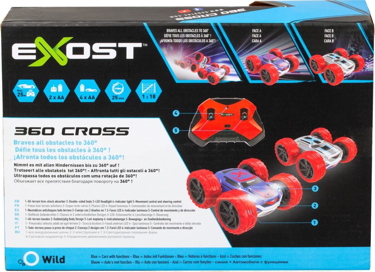 Silverlit - Exost Cross Iii Blå Og Rød