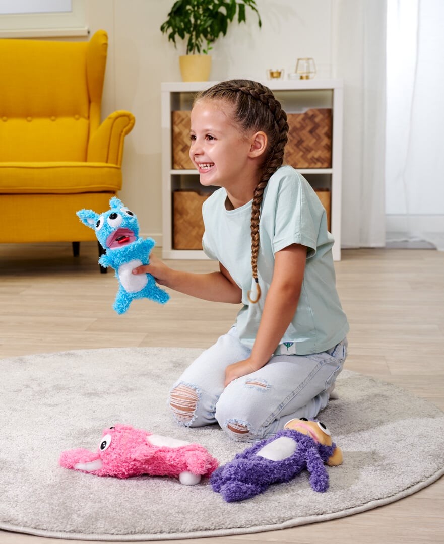 Screamerz - Kanin - Interaktiv Bamse - Lyserød - 30 Cm - Simba