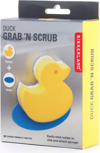 Kikkerland - Skuresvamp Med Holder - And