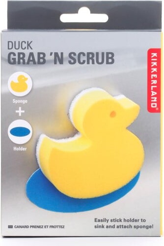 Kikkerland - Skuresvamp Med Holder - And