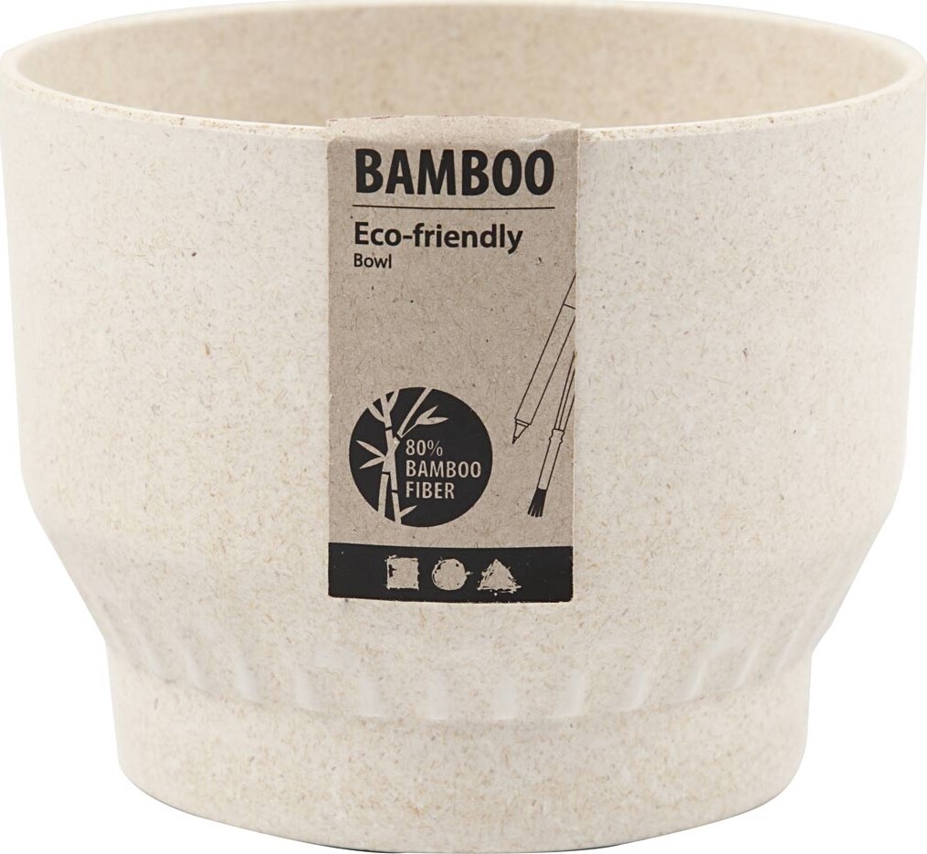 Urtepotteskjuler - Bambusfibre - H 9 3 Cm - Ø 12 Cm - 1 Stk