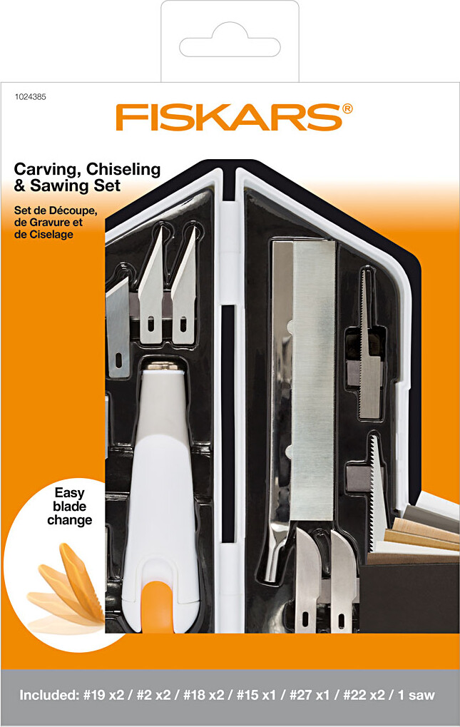 Fiskars - Skære Mejsle Og Save Hobbykniv Sæt