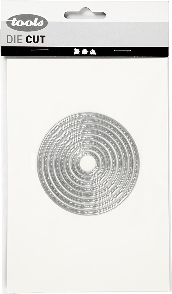 Præge- Og Skæreskabelon - Cirkler - Ø 1 5-7 Cm