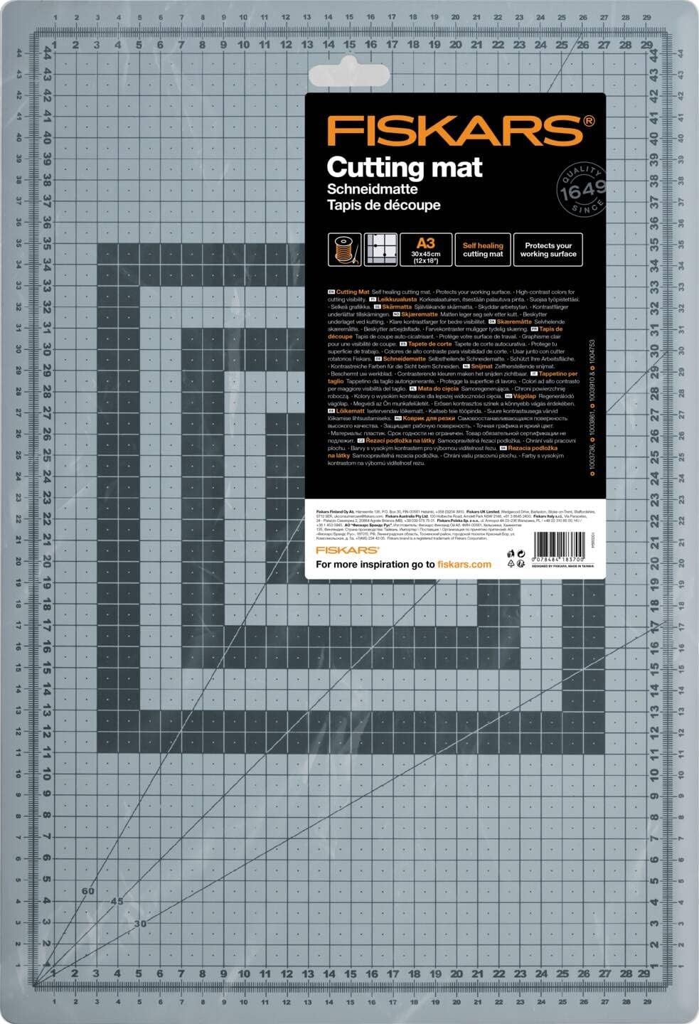 Fiskars - Skæreplade - A3 - Cutting Mat - 30X45 Cm