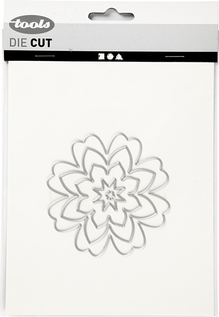 Skæreskabelon - Blomst - Ø 0 5-8 Cm